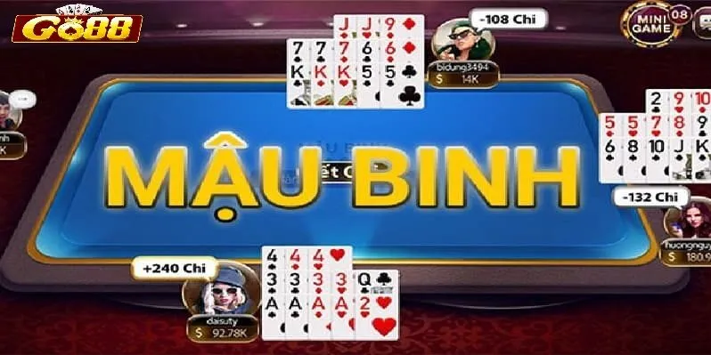 Các bộ bài phổ biến trong Mậu Binh Go88